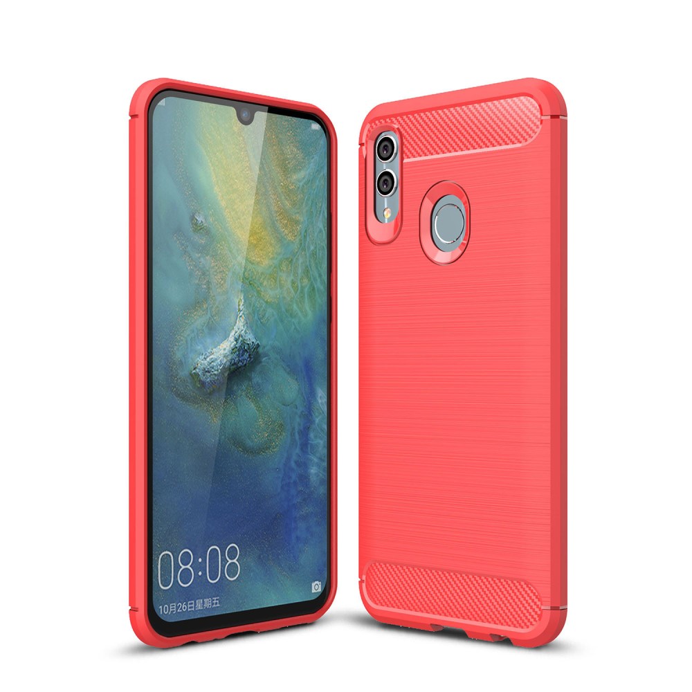  Huawei P Smart (2019) - Brushed TPU Skal - Röd