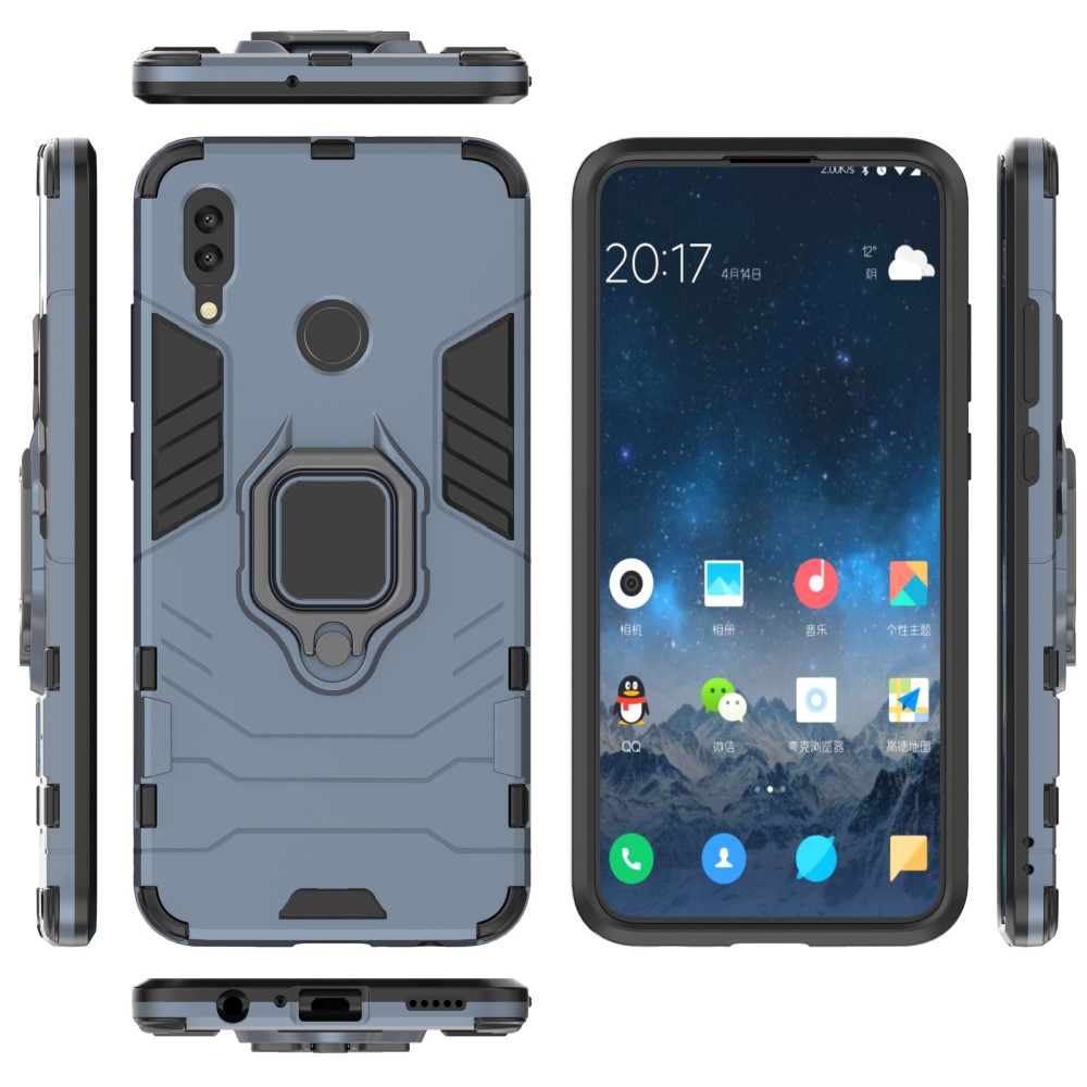  Huawei P Smart (2019) - Ring Skal - Funkar med magnethållare - Navy Blue