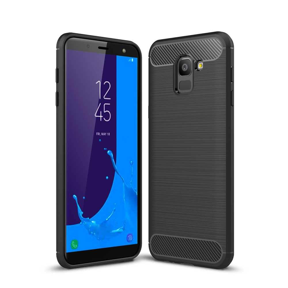  Samsung Galaxy J6 (2018) - Brushed TPU Skal - Svart