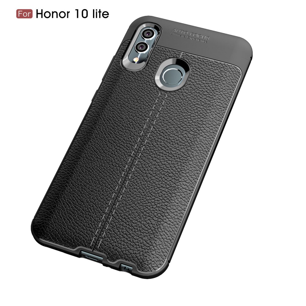  Huawei P Smart (2019) - Litchi Läderskal - Svart