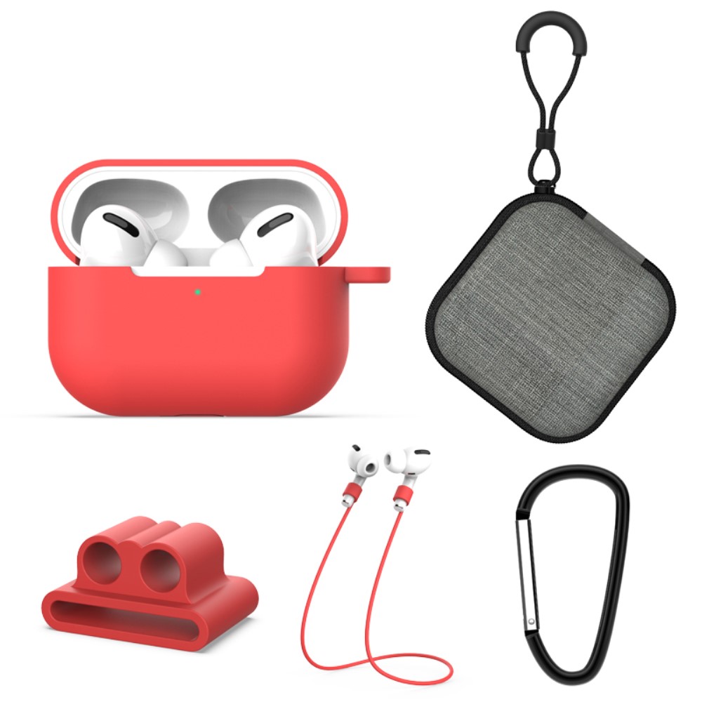  Komplett paket för dina AirPods Pro - Röd