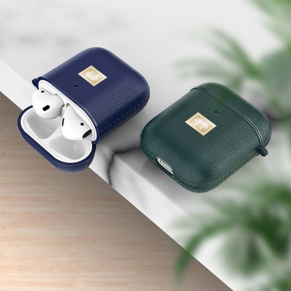  Stiligt Skyddsskal med krok AirPods - Blå