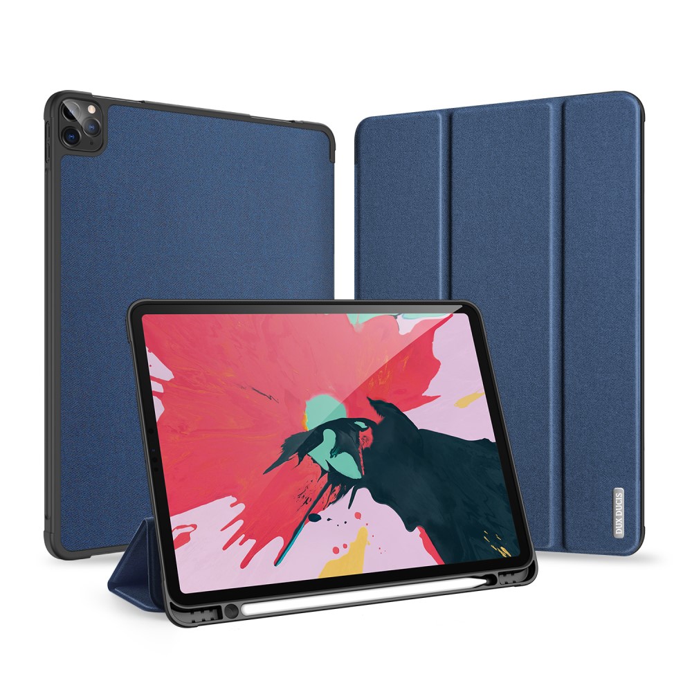 DUX DUCIS iPad Pro 11 (2018/2020) - DUX DUCIS DOMO Tri-Fold med pennhållare - Mörk Blå