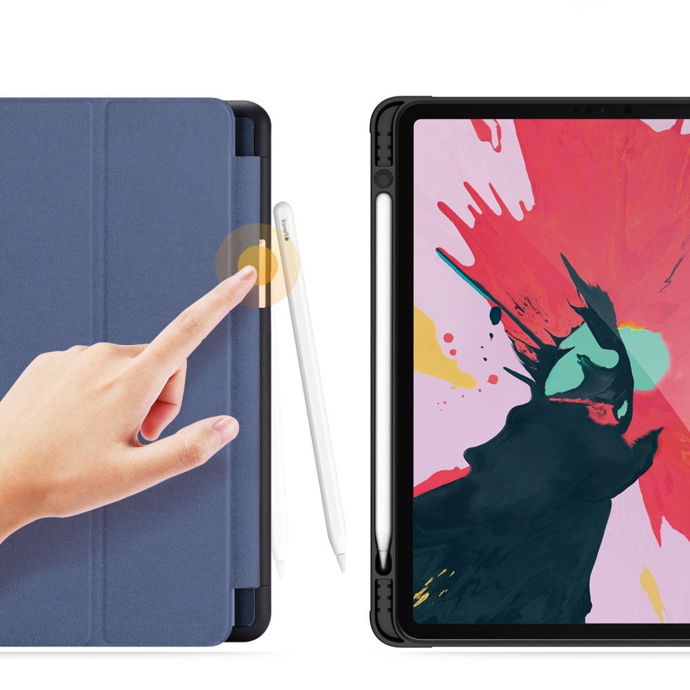 DUX DUCIS iPad Pro 11 (2018/2020) - DUX DUCIS DOMO Tri-Fold med pennhållare - Mörk Blå