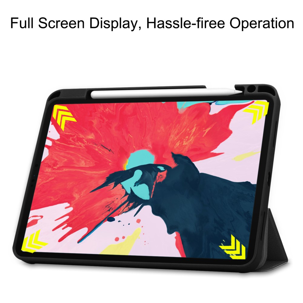  iPad Pro 11 (2018/2020) - Tri-Fold Fodral med Pennhållare - Svart