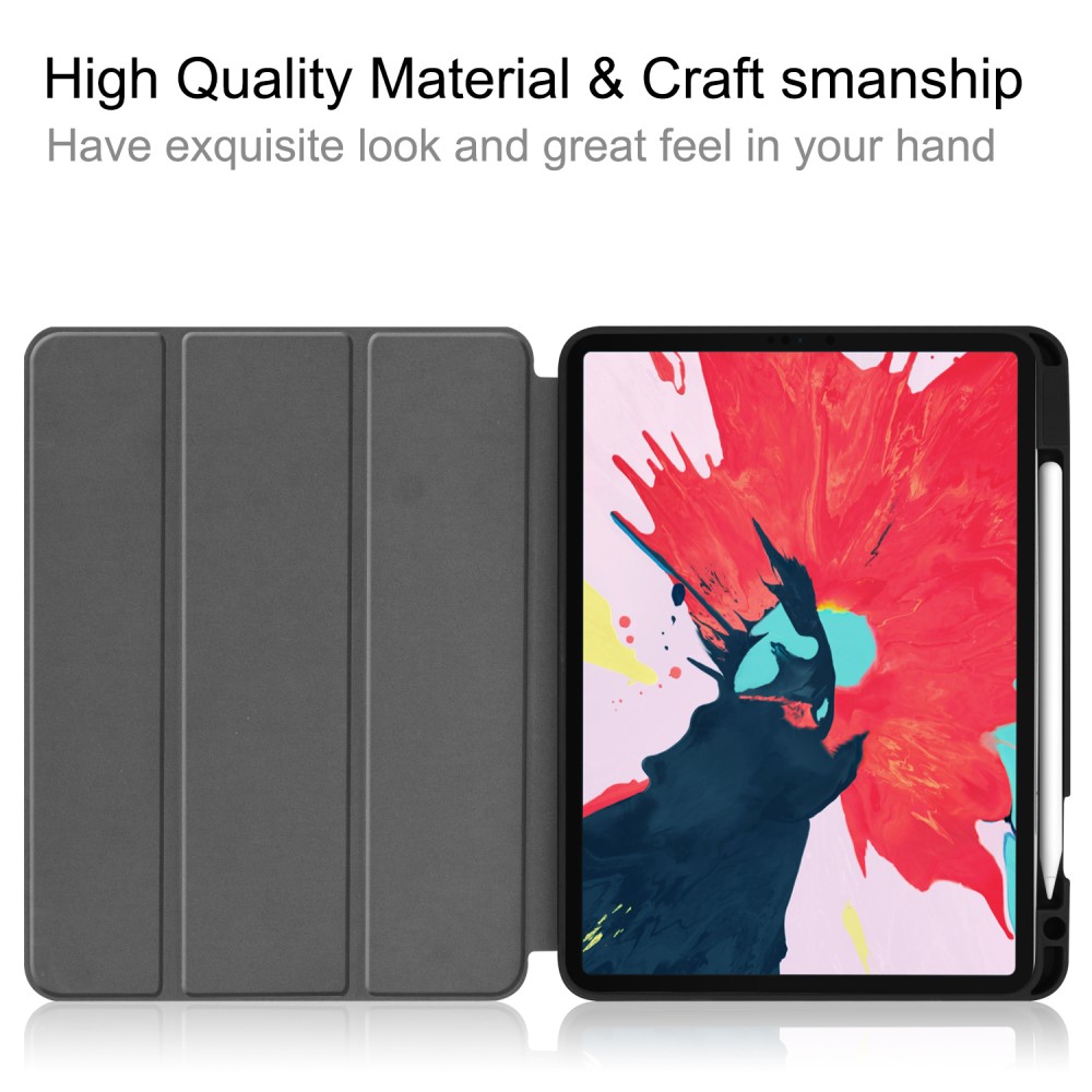  iPad Pro 11 (2018/2020) - Tri-Fold Fodral med Pennhållare - Grå