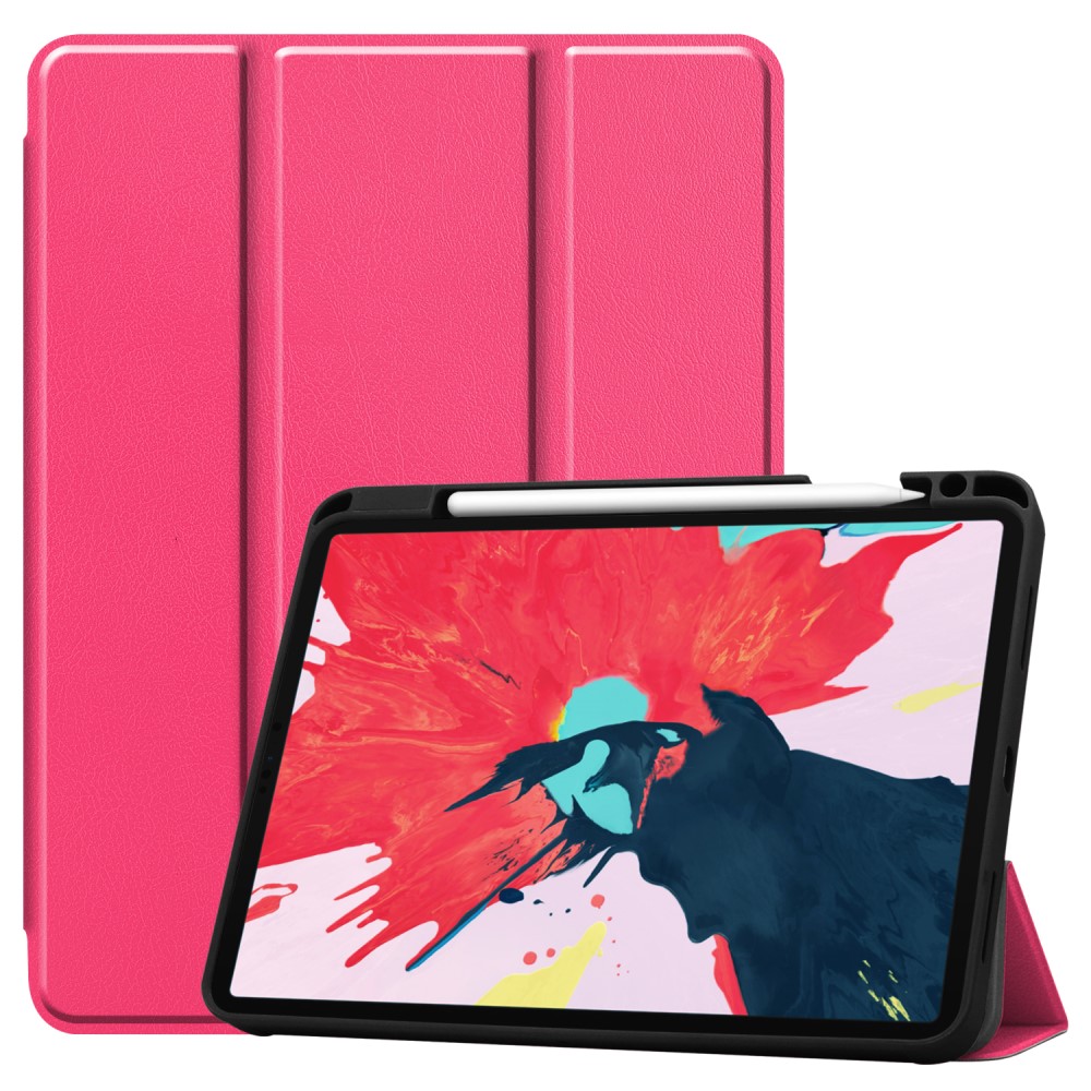  iPad Pro 11 (2018/2020) - Tri-Fold Fodral med Pennhållare - Rosa