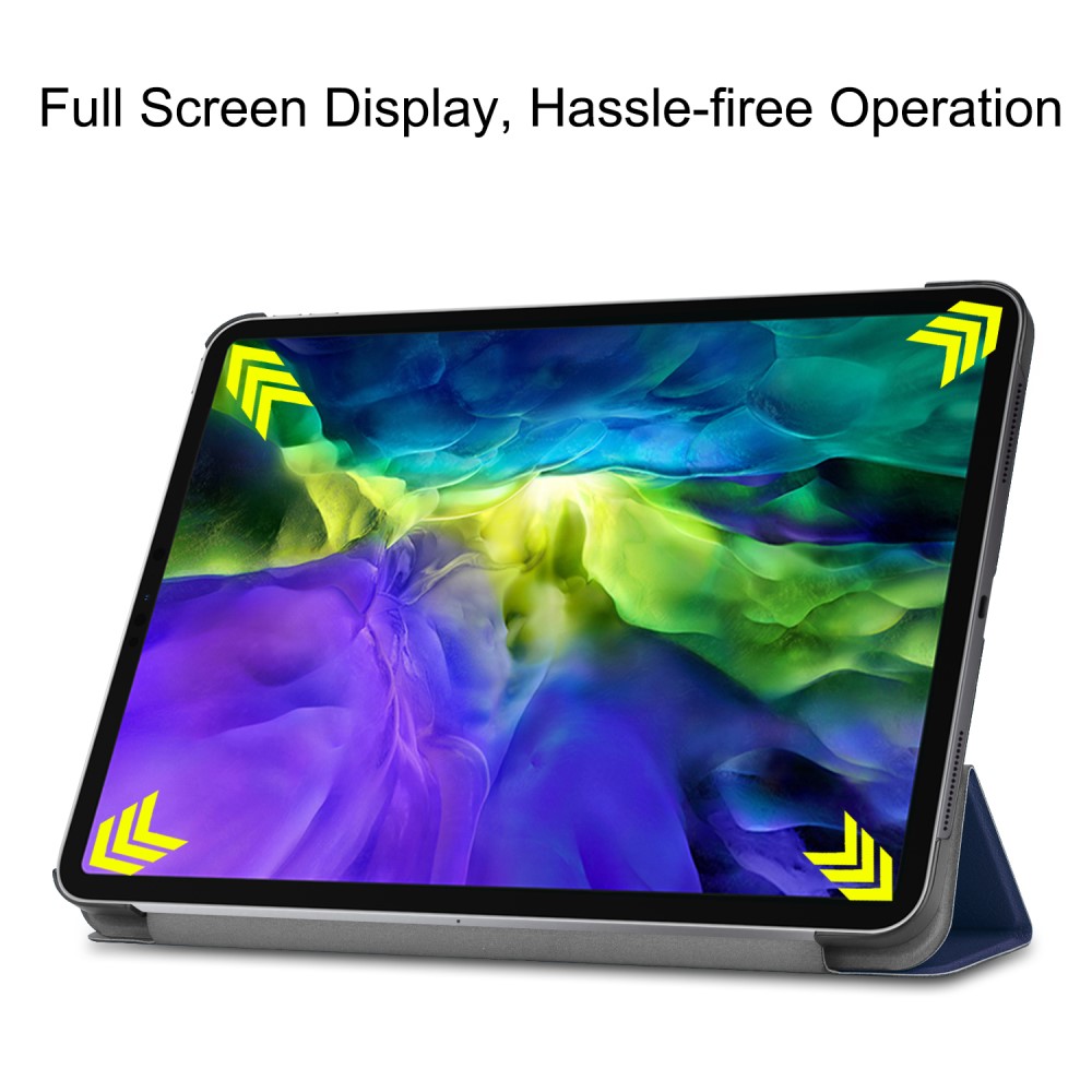  iPad Air 2026-2020 / Pro 11 Fodral Tri-Fold Mörk Blå