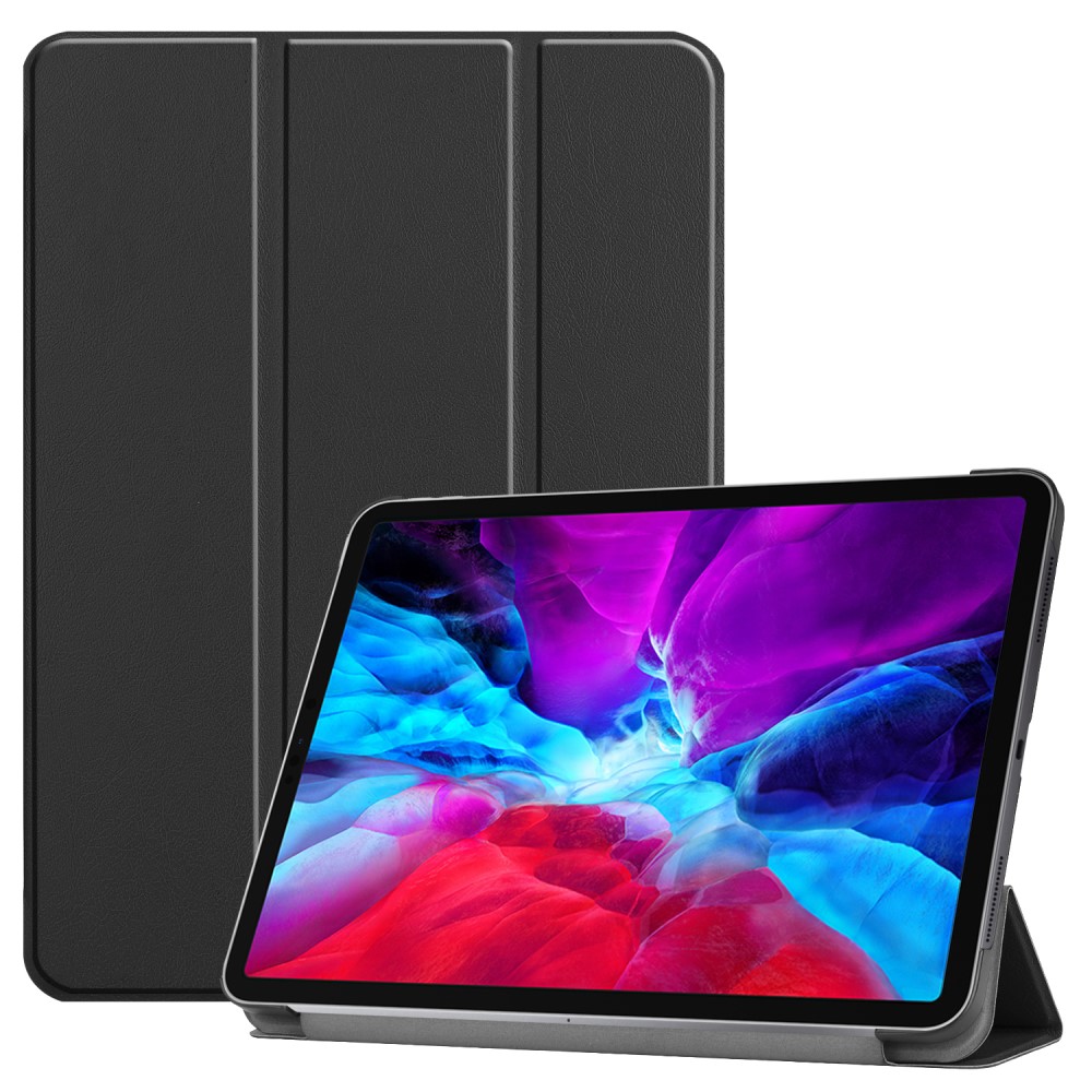  iPad Pro 12.9 (2018/2020) - Tri-Fold Stödjer Apple Pen Laddning - Svart