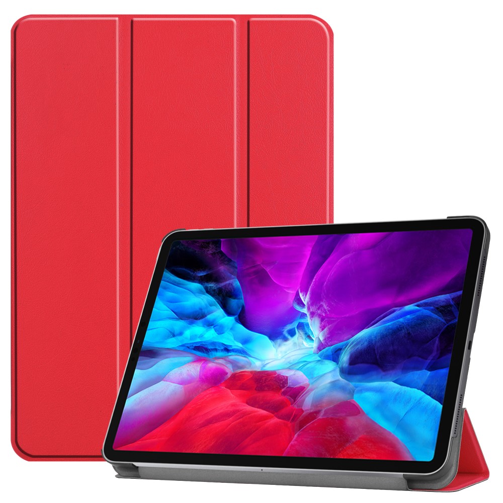  iPad Pro 12.9 (2018/2020) - Tri-Fold Stödjer Apple Pen Laddning - Röd