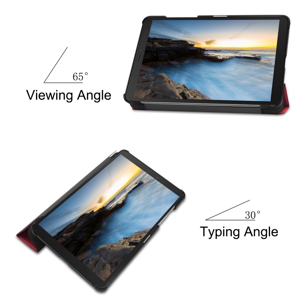  Samsung Galaxy Tab A 8.0 - Tri-Fold Fodral - Röd