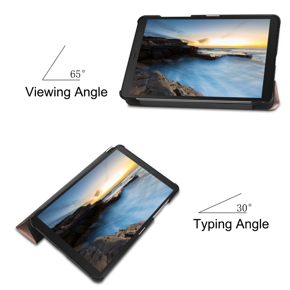  Samsung Galaxy Tab A 8.0 - Tri-Fold Fodral - Roséguld