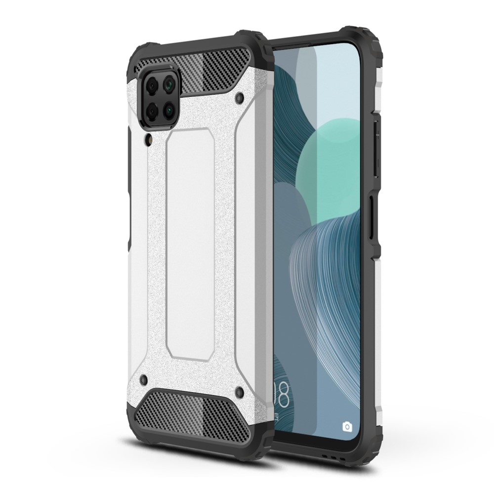  Huawei P40 Lite - Hybrid Armor Skal - Silver