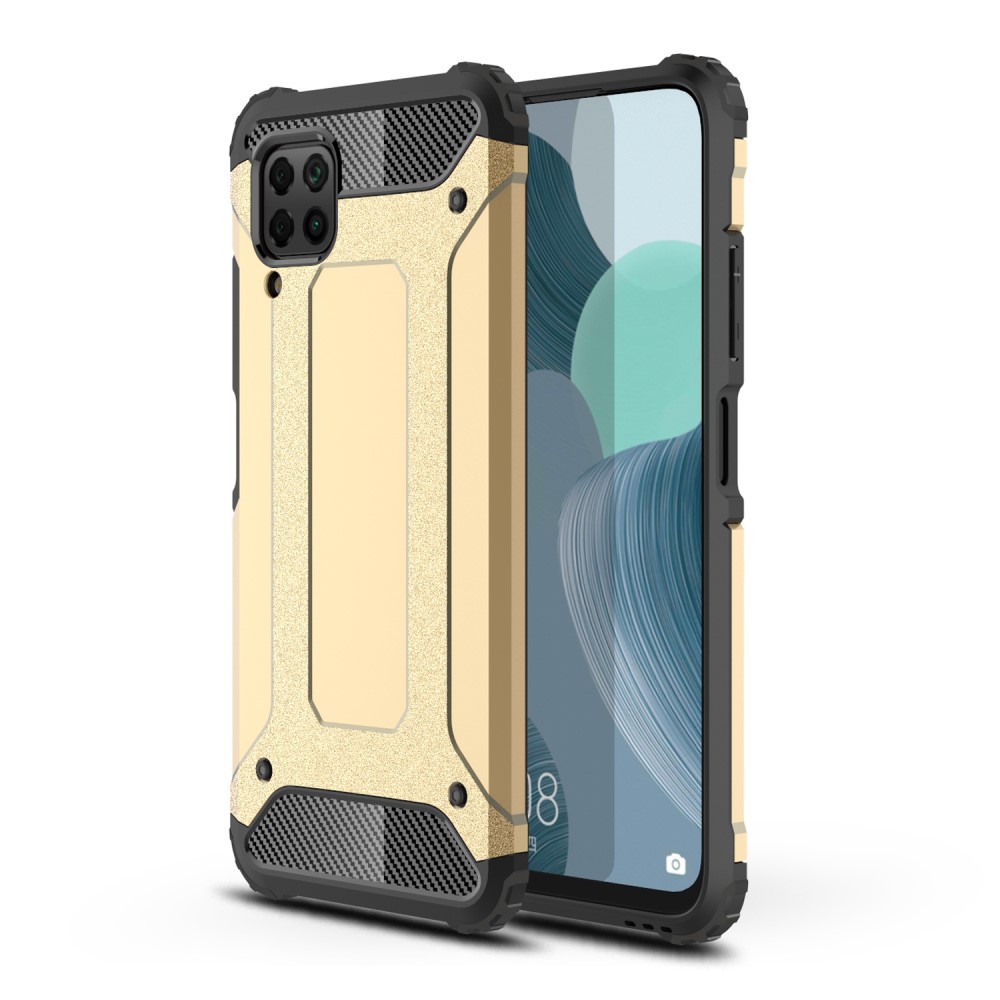  Huawei P40 Lite - Hybrid Armor Skal - Guld