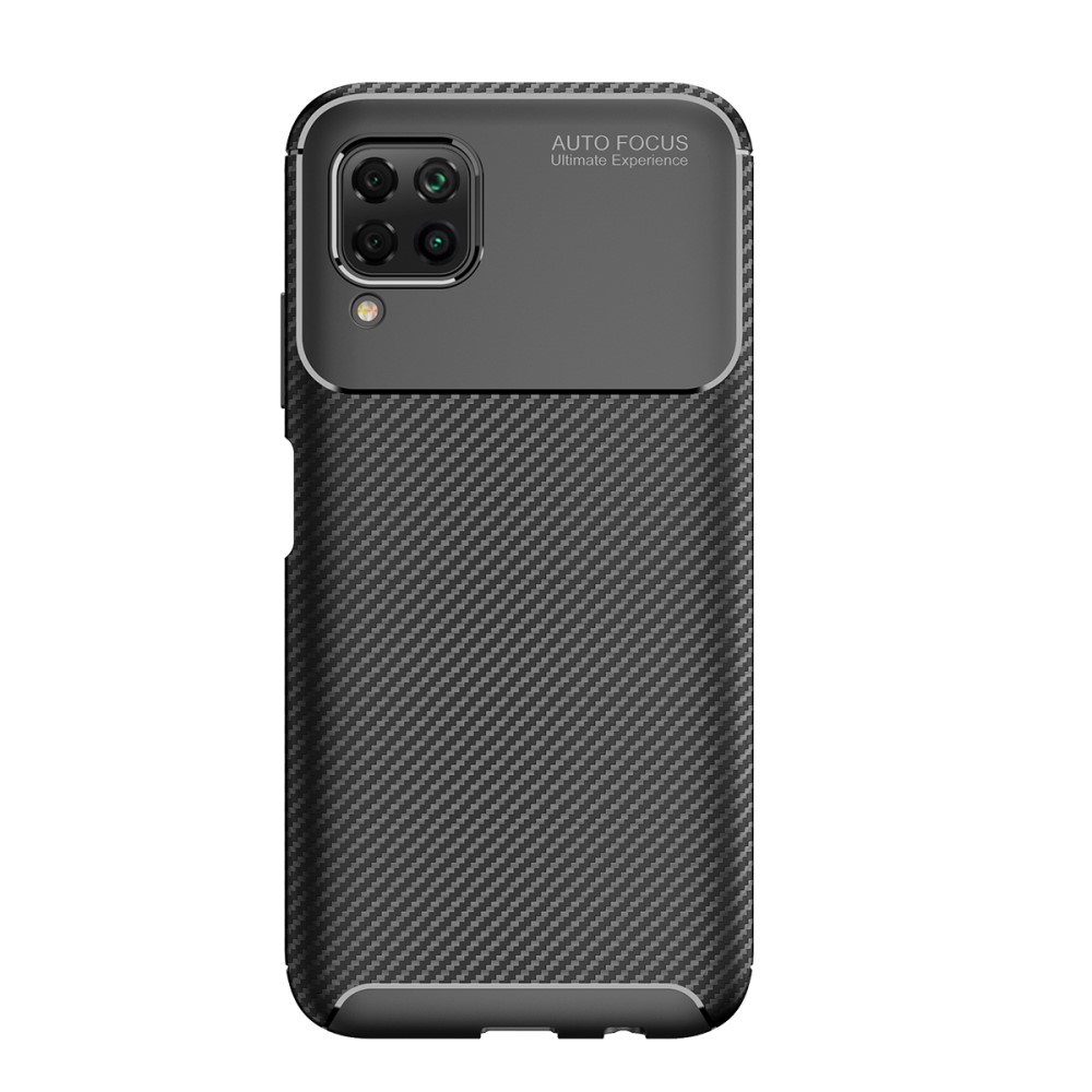  Huawei P40 Lite - Kolfiber Textur Skal - Svart
