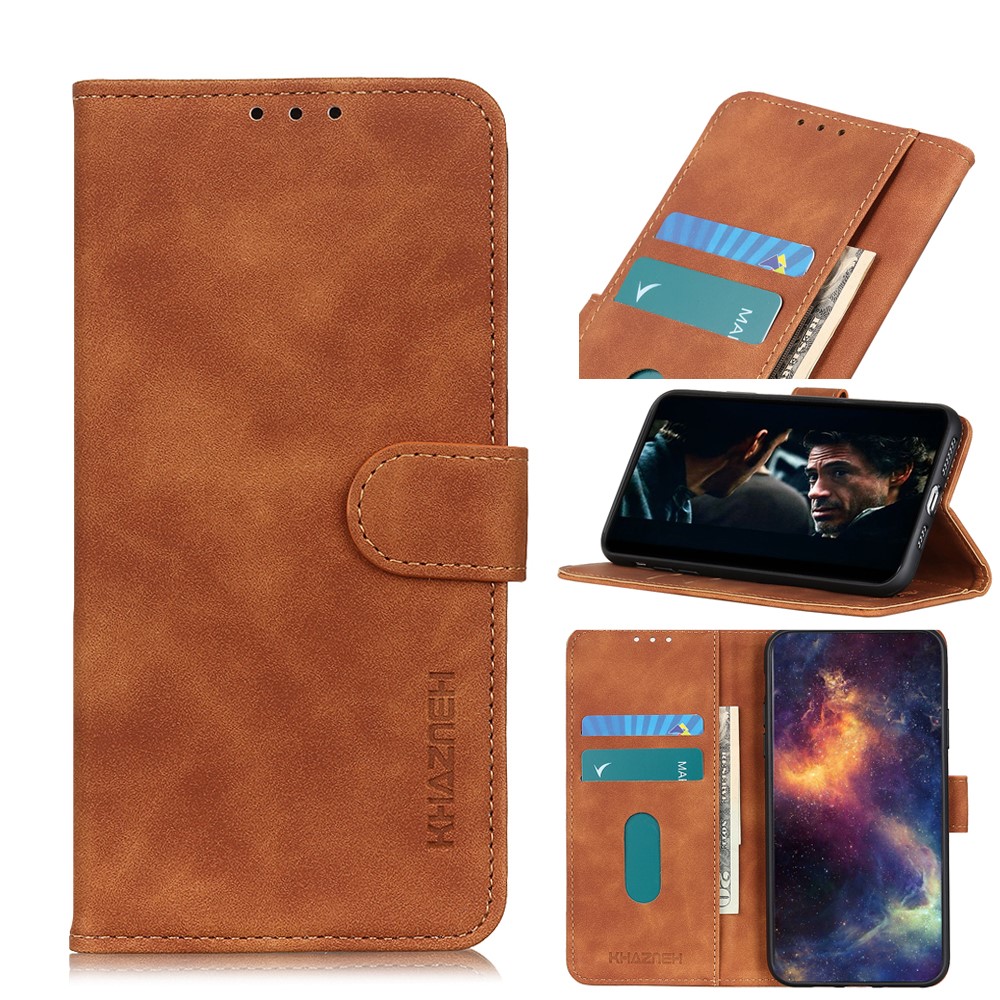 KHAZNEH Huawei P40 - KHAZNEH Plånboksfodral - Brun