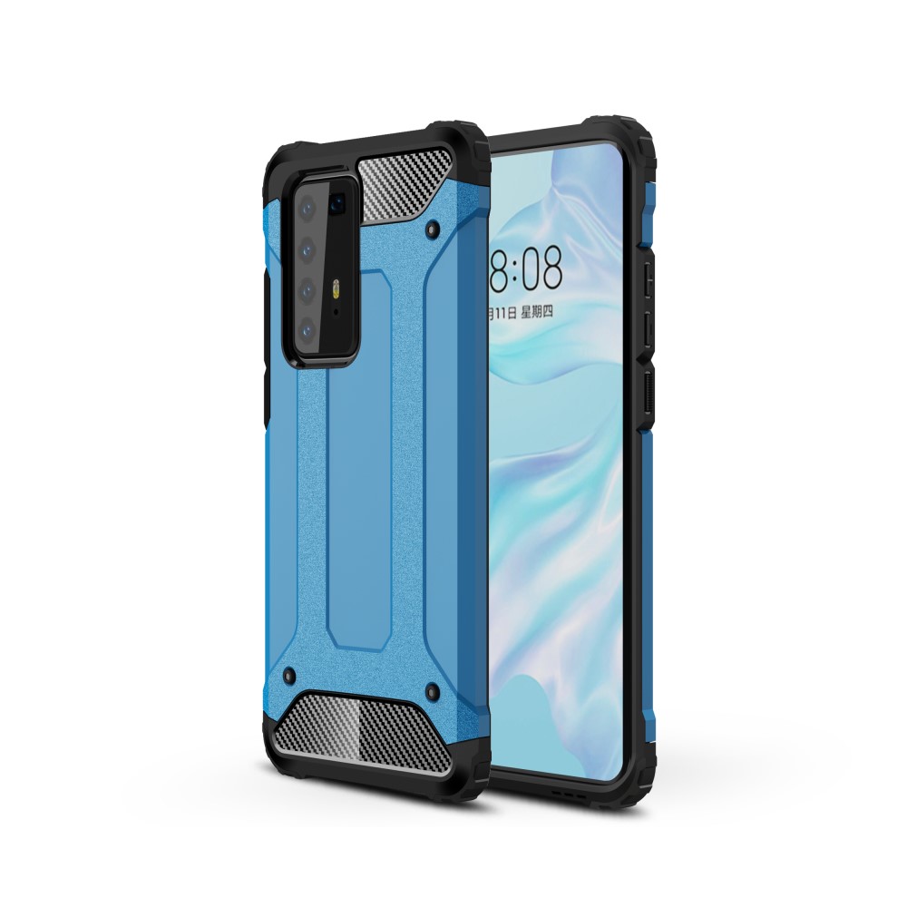  Huawei P40 Pro - Hybrid Armor Skal - Ljus Blå