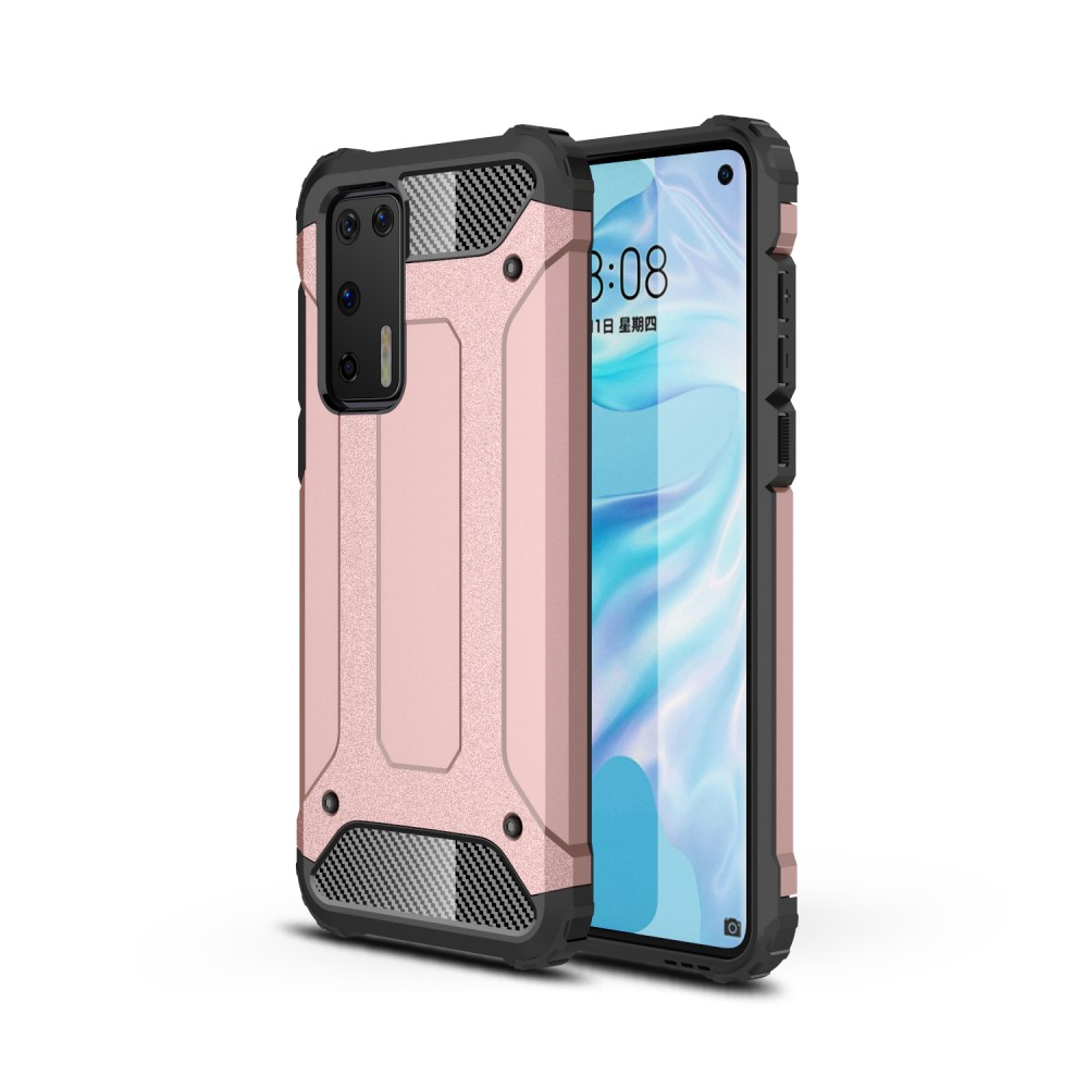  Huawei P40 - Hybrid Armor Skal - Roséguld