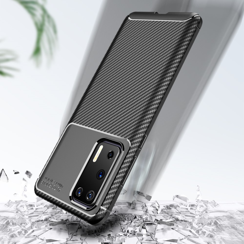  Huawei P40 - Kolfiber Skal - Svart