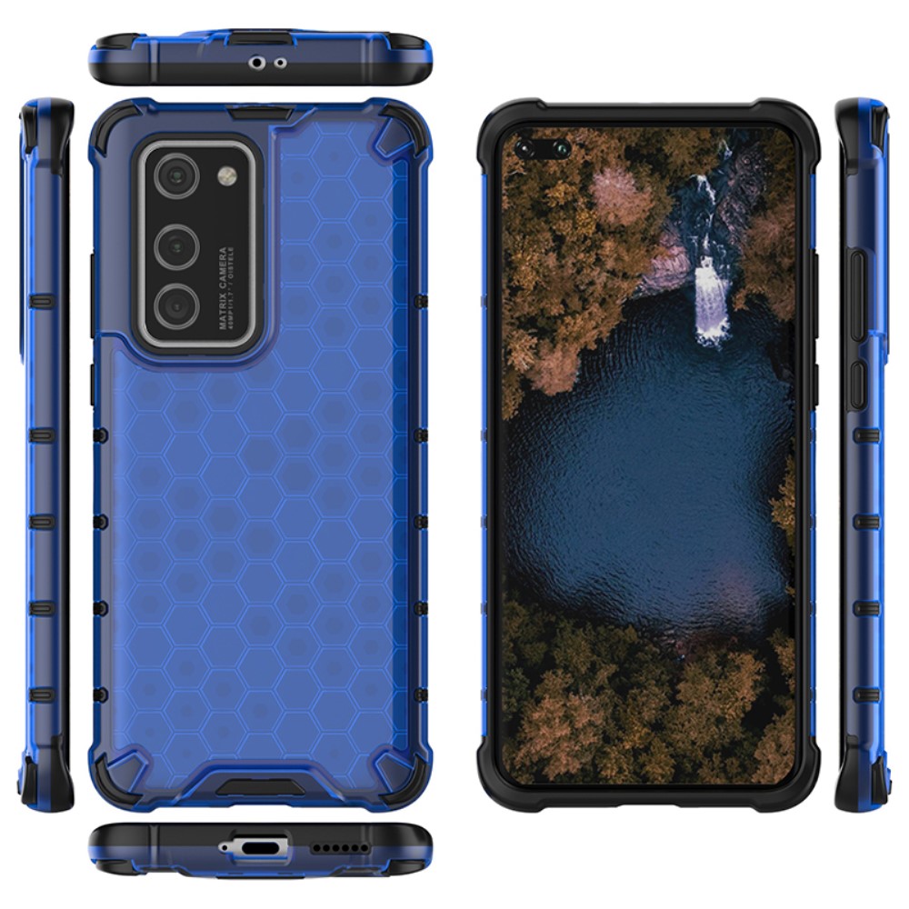  Huawei P40 Pro - Armor Honeycomb Textur - Blå