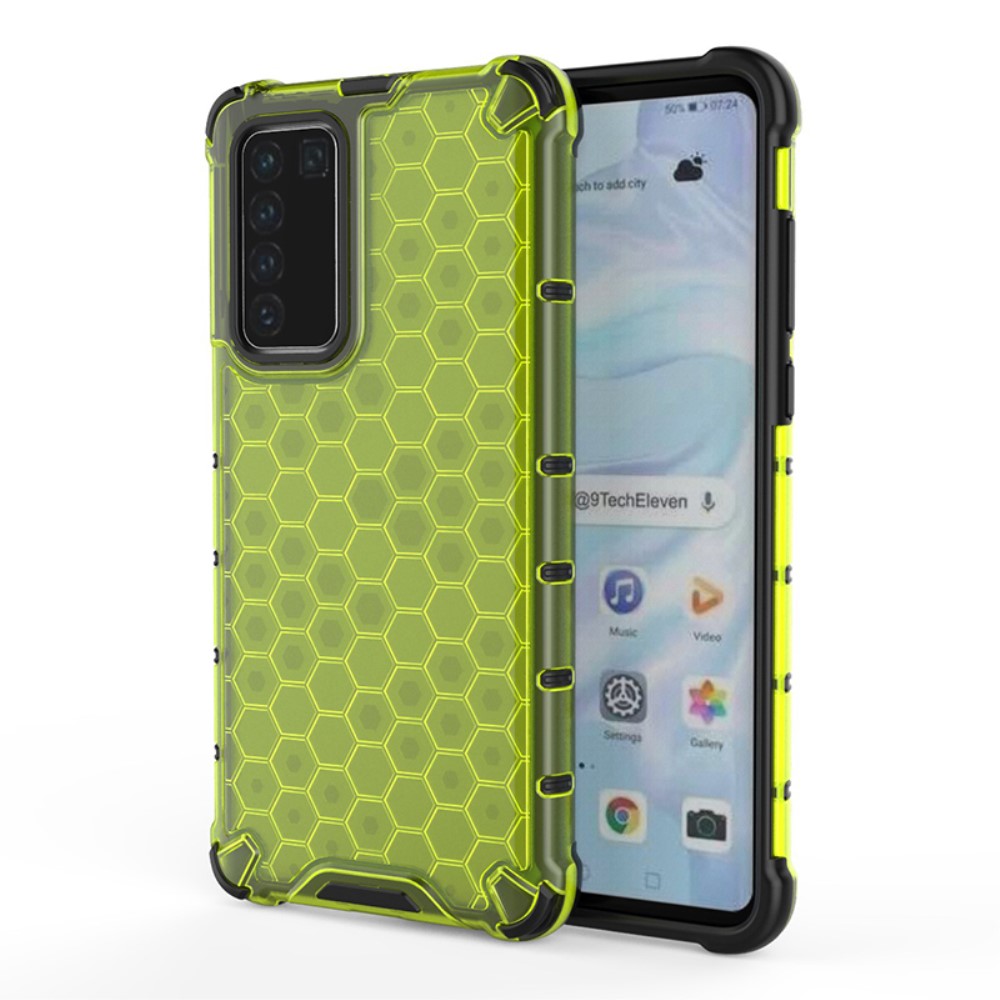  Huawei P40 - Armor Honeycomb Textur - Grön