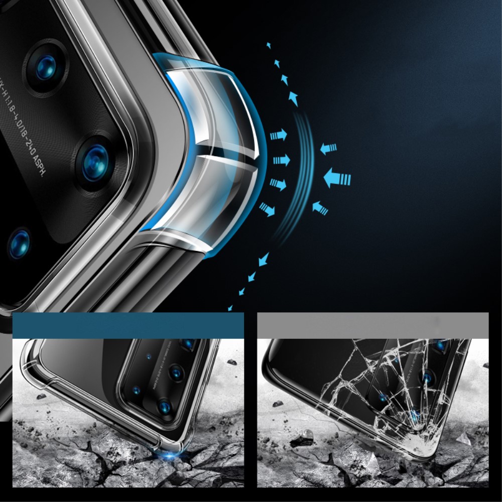 Huawei P40 - Stöttåligt TPU Skal - Transparent