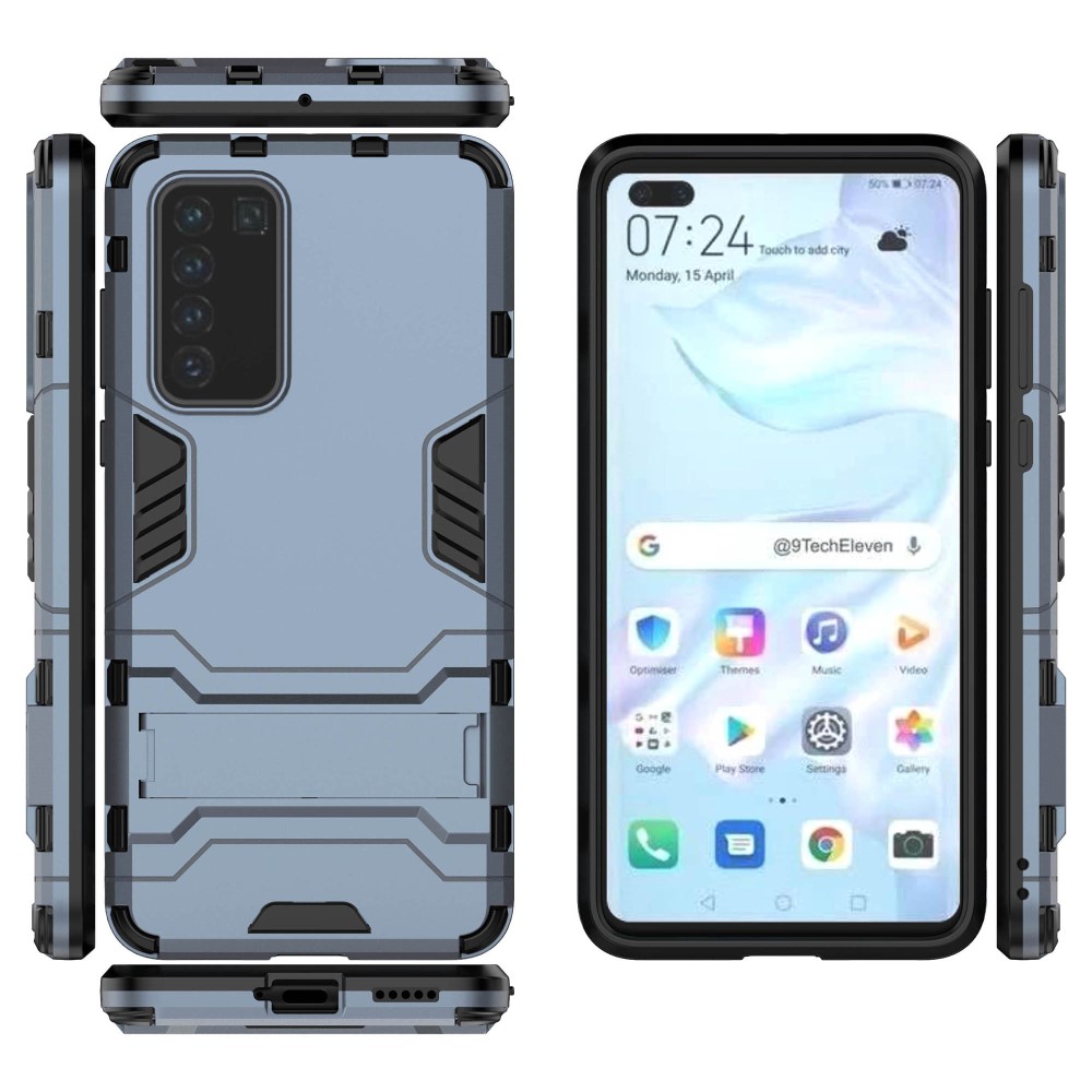  Huawei P40 - Hybrid Skal med Kickstand - Navy Blue
