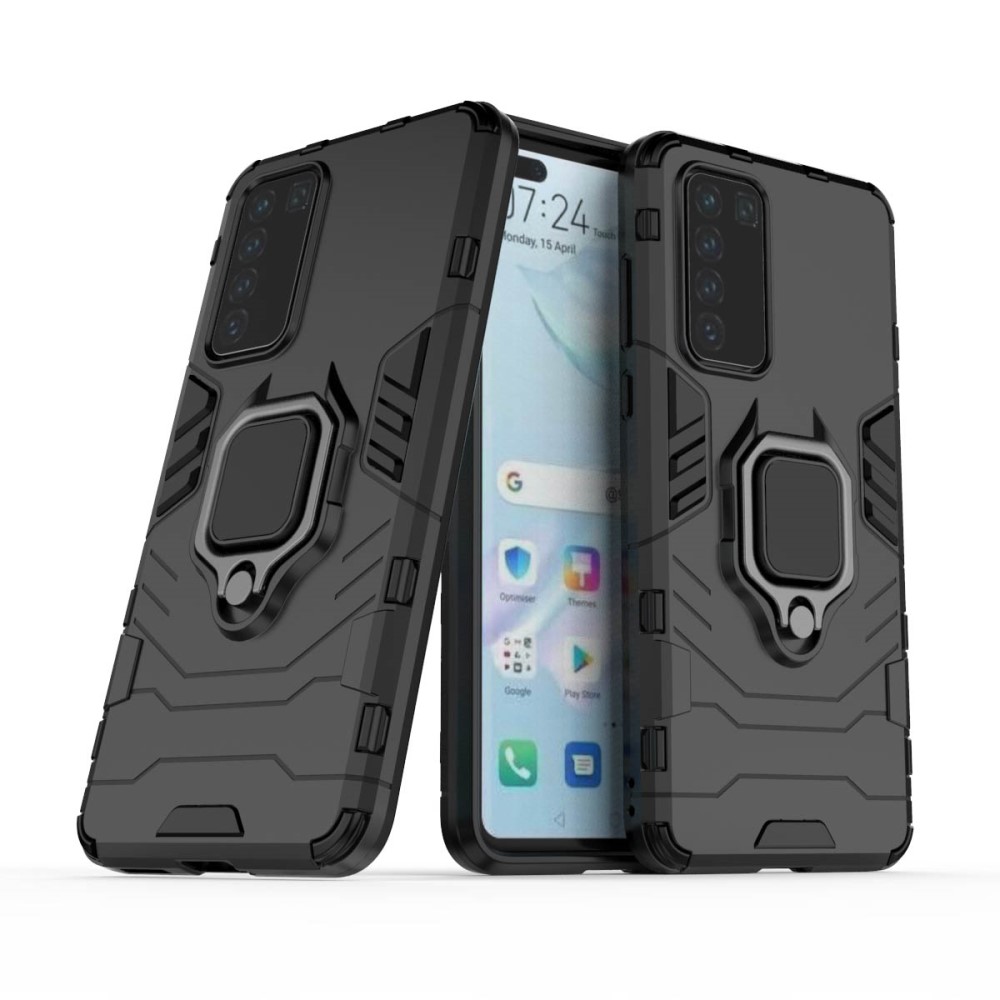  Huawei P40 - Hybrid Ring Skal - Svart