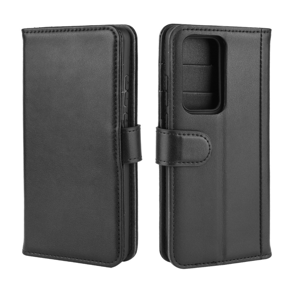  Huawei P40 - Split Läder Plånboksfodral - Svart