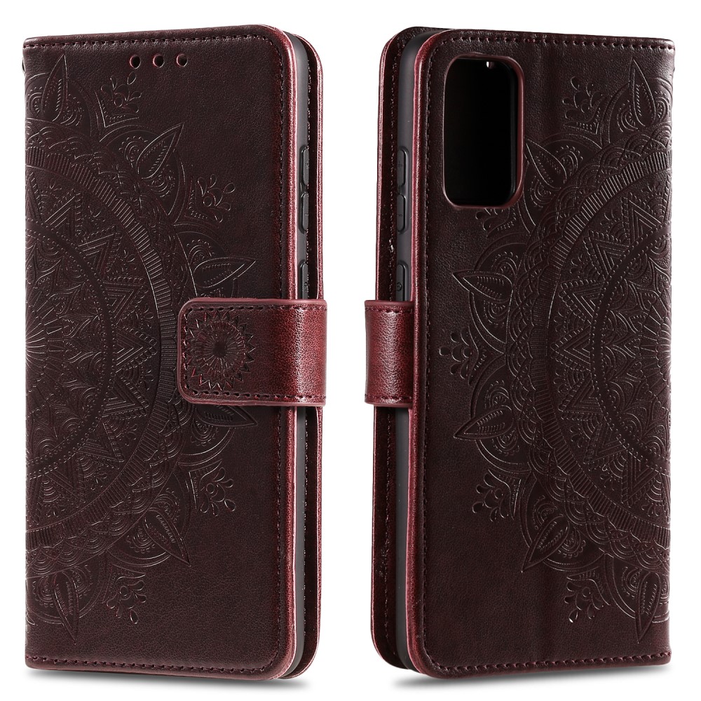  Huawei P40 - Mandala Plånboksfodral - Mörk Brun