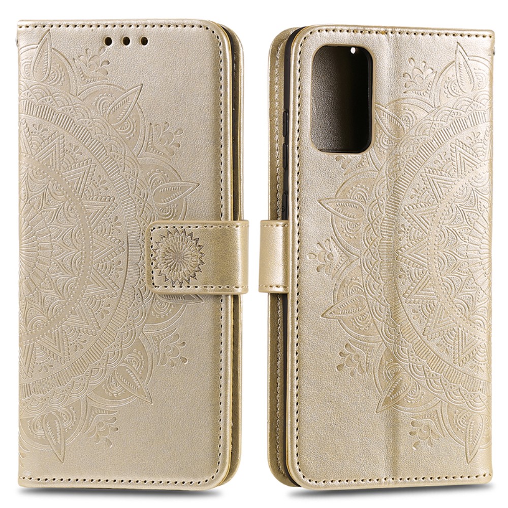  Huawei P40 - Mandala Plånboksfodral - Guld