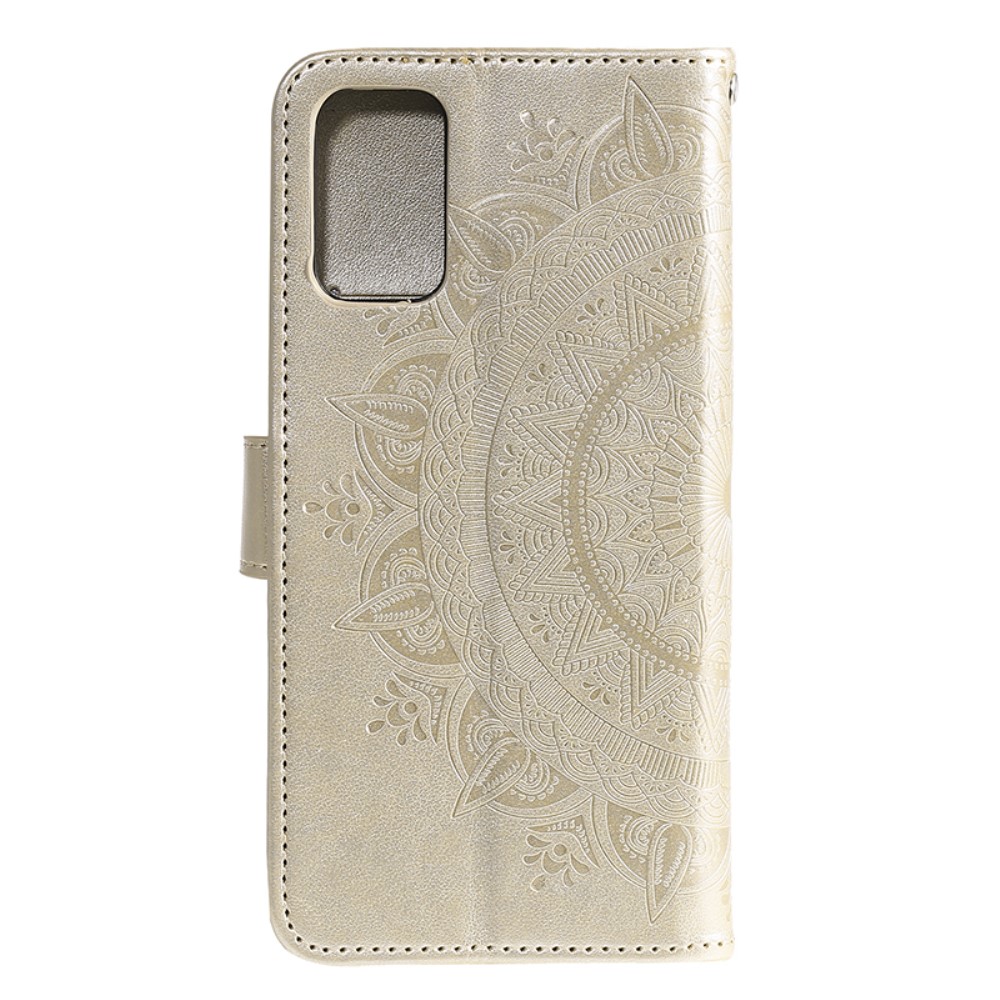  Huawei P40 - Mandala Plånboksfodral - Guld
