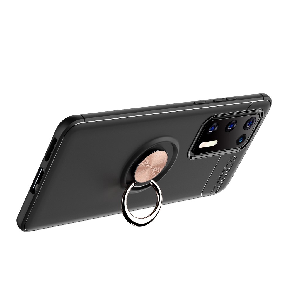  Huawei P40 - Ring Skal - Svart/Roséguld