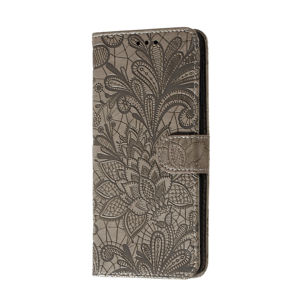  Huawei P40 - Blommigt Mönster - Grå