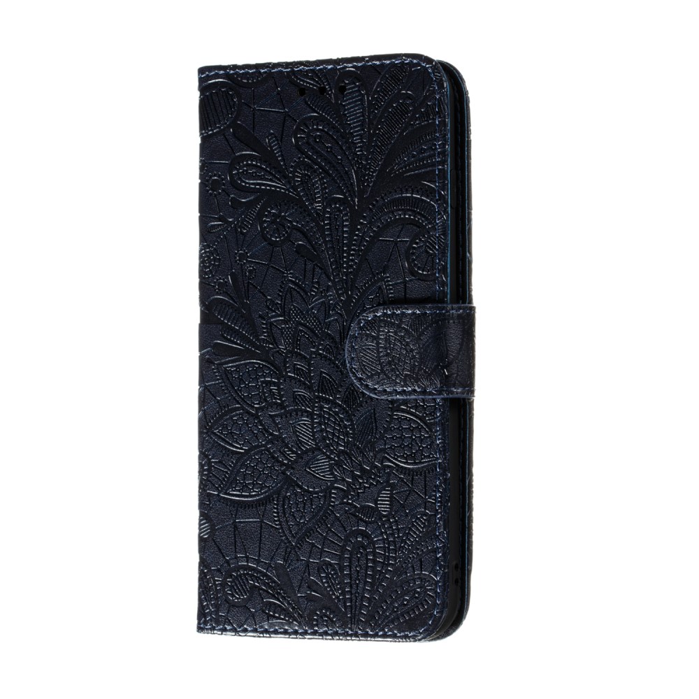  Huawei P40 - Blommigt Mönster - Mörk Blå