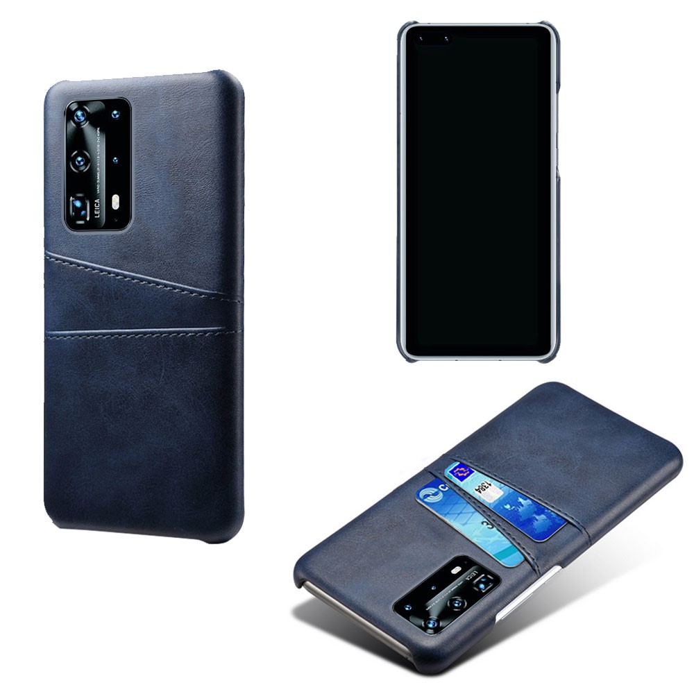  Huawei P40 Pro - Skal med Kortfack - Mörk Blå