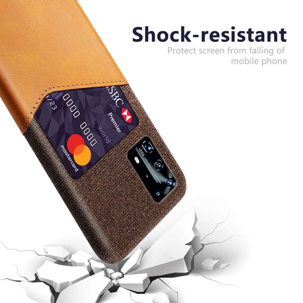  Huawei P40 - Skal med plats för kort - Brun