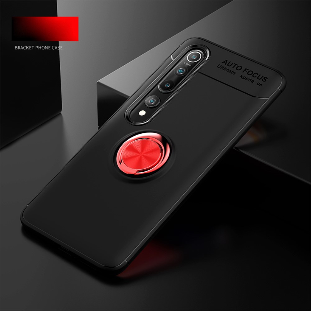  Xiaomi Mi 10 / 10 Pro - Ring Skal - Svart/Röd