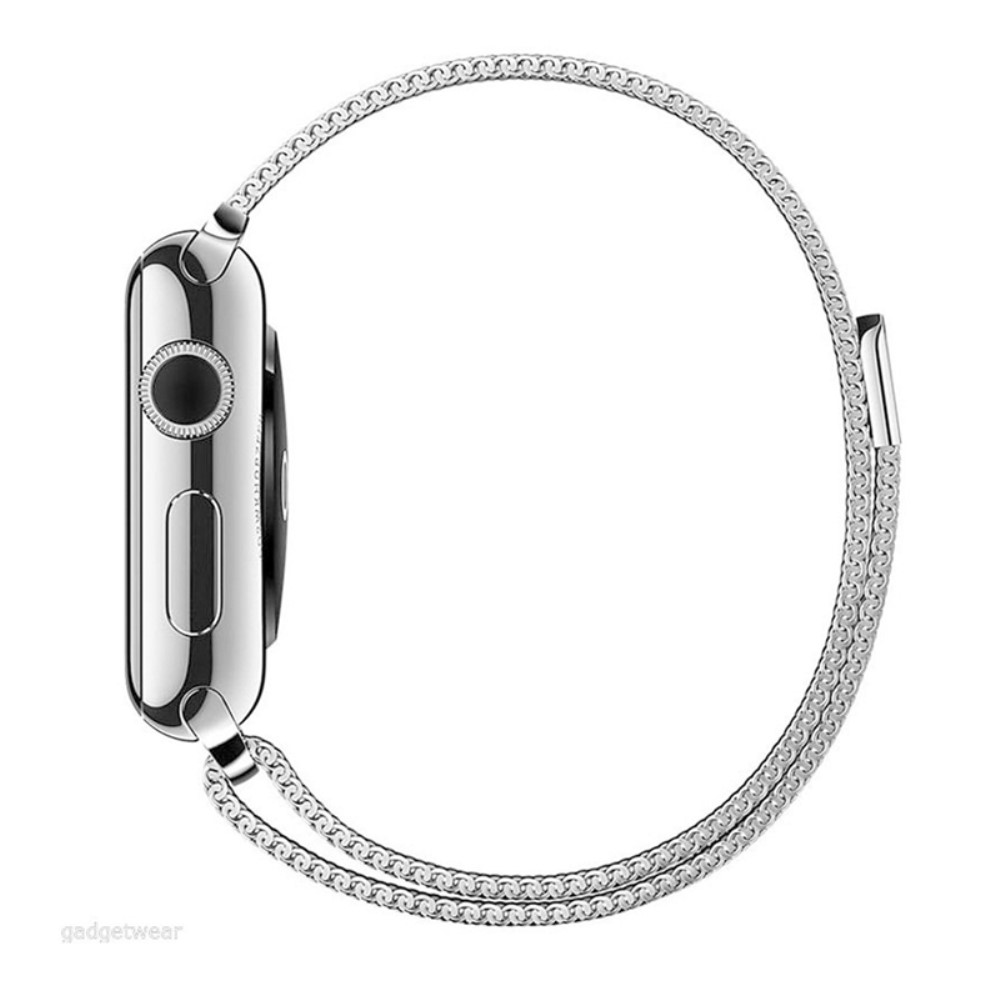  Milanese Loop Metall Armband Apple Watch 42/44/45/46/49 mm Silver