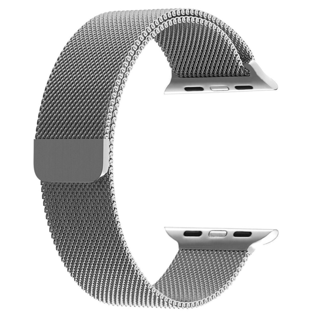  Milanese Loop Metall Armband Apple Watch 42/44/45/46/49 mm Silver