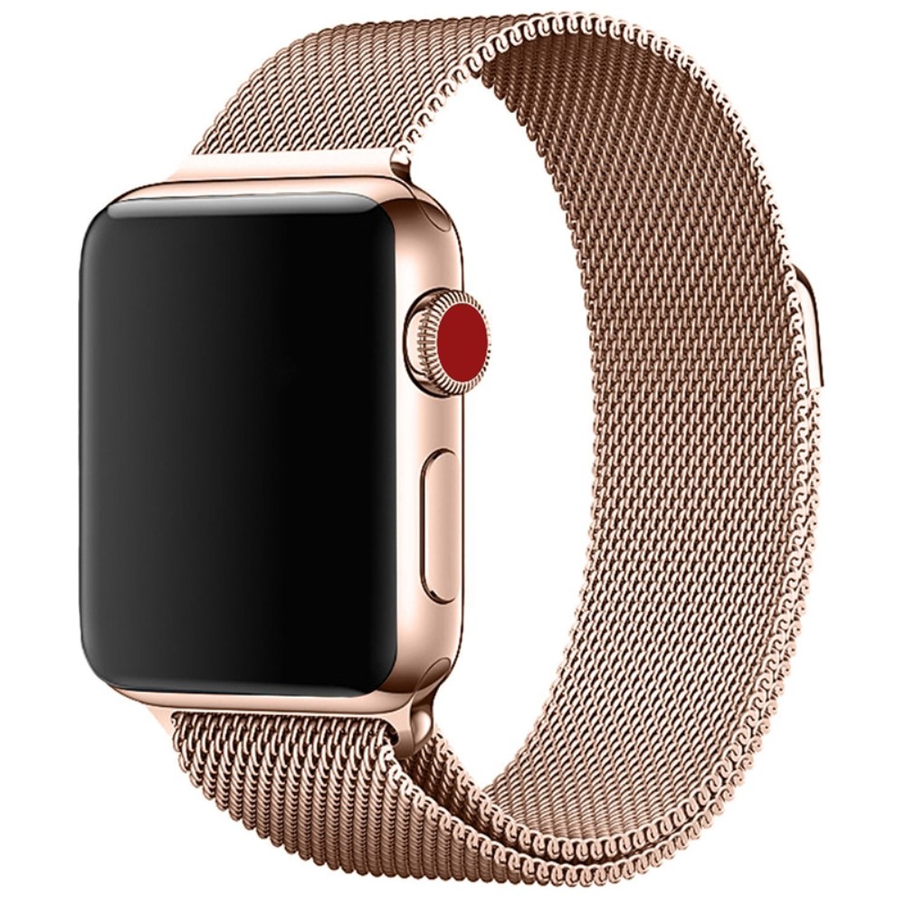  Milanese Loop Metall Armband Apple Watch 42/41/40/38 mm - Roséguld