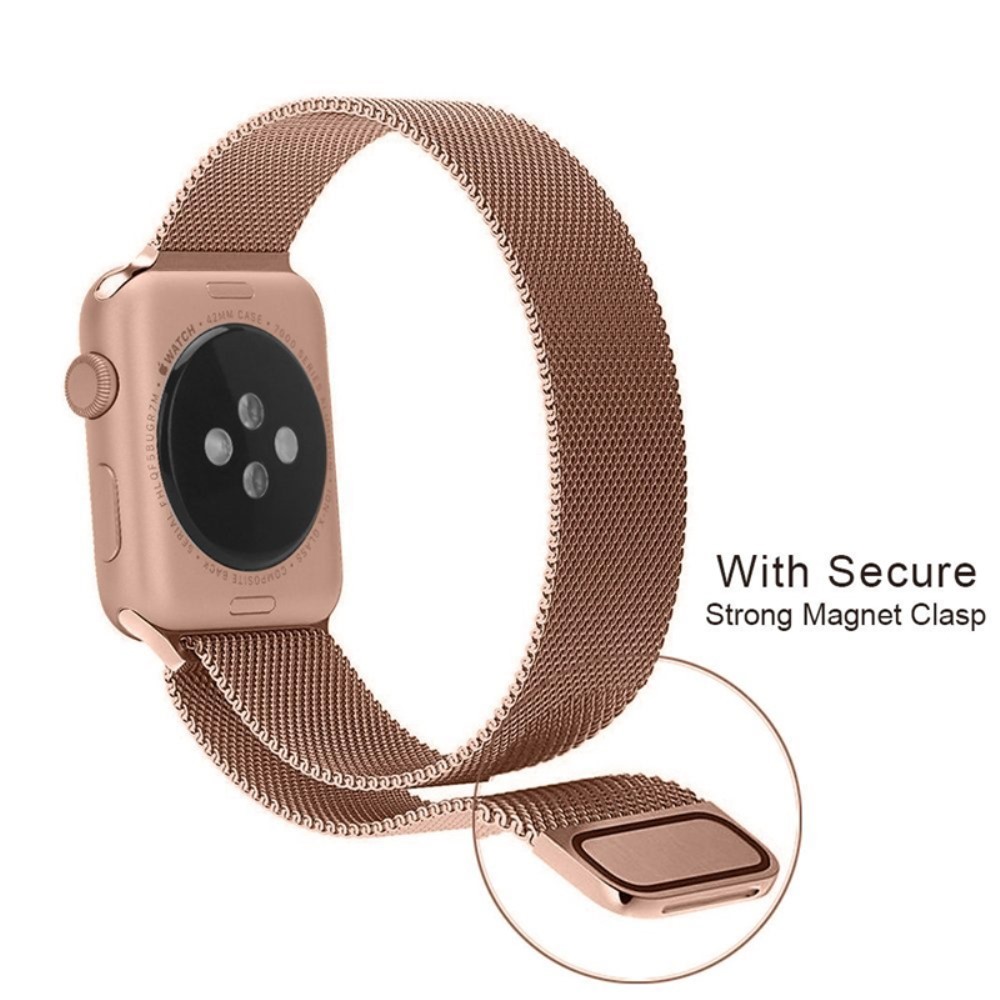  Milanese Loop Metall Armband Apple Watch 42/41/40/38 mm - Roséguld