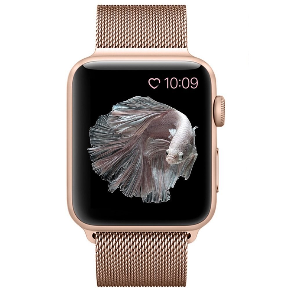  Milanese Loop Metall Armband Apple Watch 42/41/40/38 mm - Roséguld