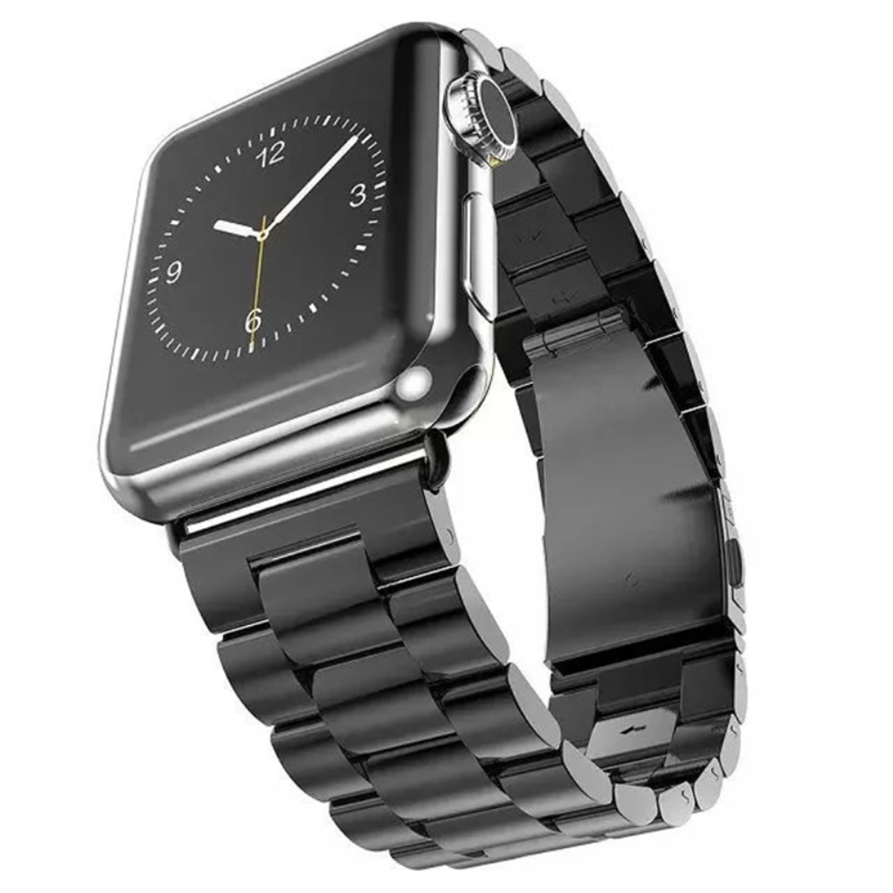  Lyxigt Metallarmband Apple Watch 42/44/45/46/49 mm Svart