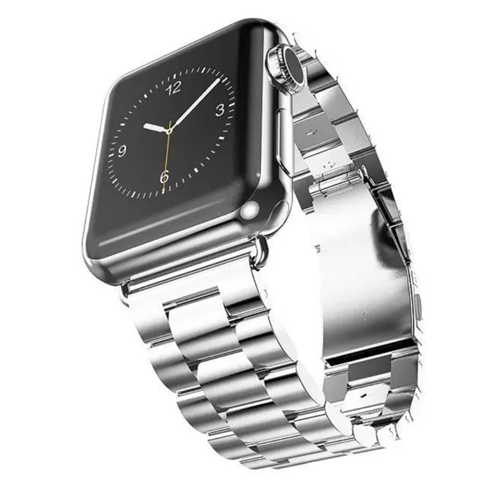  Lyxigt Metallarmband Apple Watch 42/44/45/46/49 mm Silver