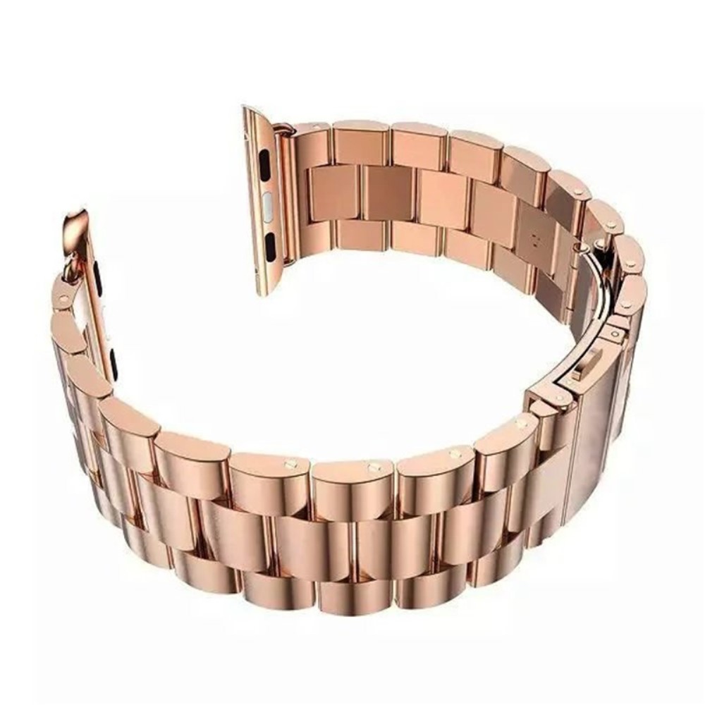  Lyxigt Metallarmband Apple Watch 42/44/45/46/49 mm Roséguld