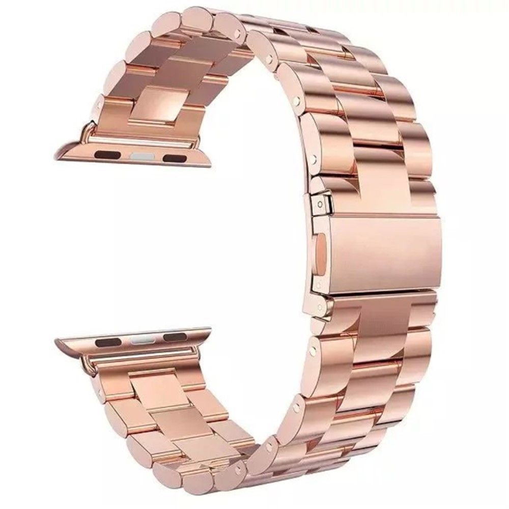  Lyxigt Metallarmband Apple Watch 42/44/45/46/49 mm Roséguld