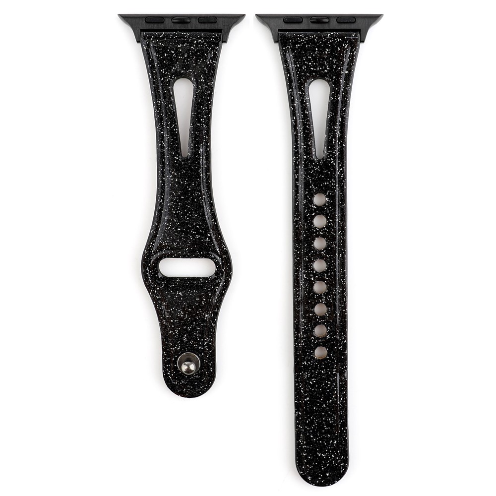  Äkta Läderarmband Apple Watch 42/41/40/38 mm - Svart