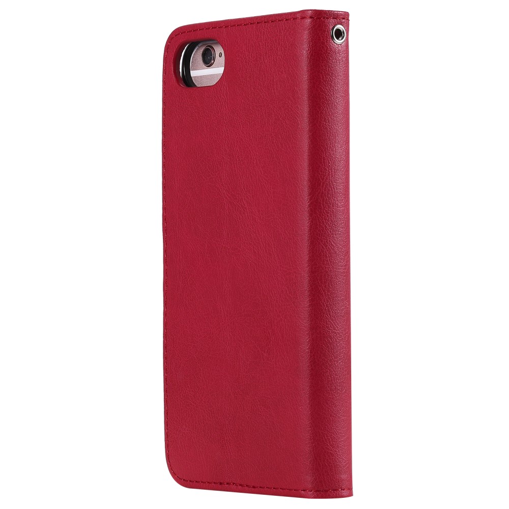  iPhone 6/7/8/SE (2020/2022) - 2in1 Magnet/Plånboksfodral - Röd