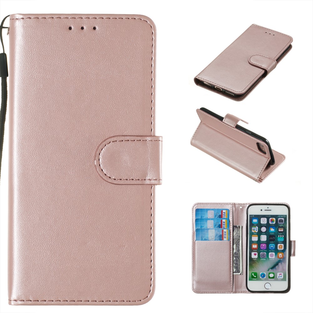  iPhone 7/8/SE (2020/2022) - Plånboksfodral - Roséguld